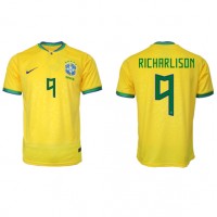 Brasilia Richarlison #9 Kotipaita MM-kisat 2022 Lyhythihainen
